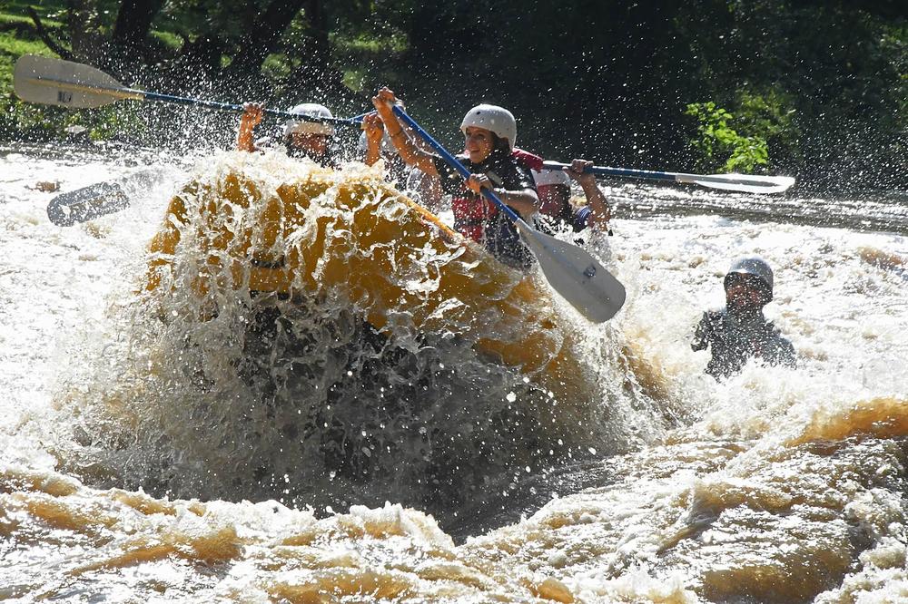 RAFTING ON THE FRENCH BROAD RIVER